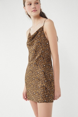 urban outfitters leopard dress