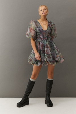 bubble mini dress