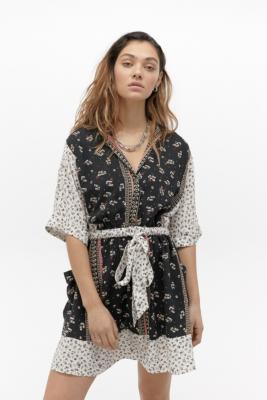 UO Matilda Mixed Print Mini Dress | Urban Outfitters UK