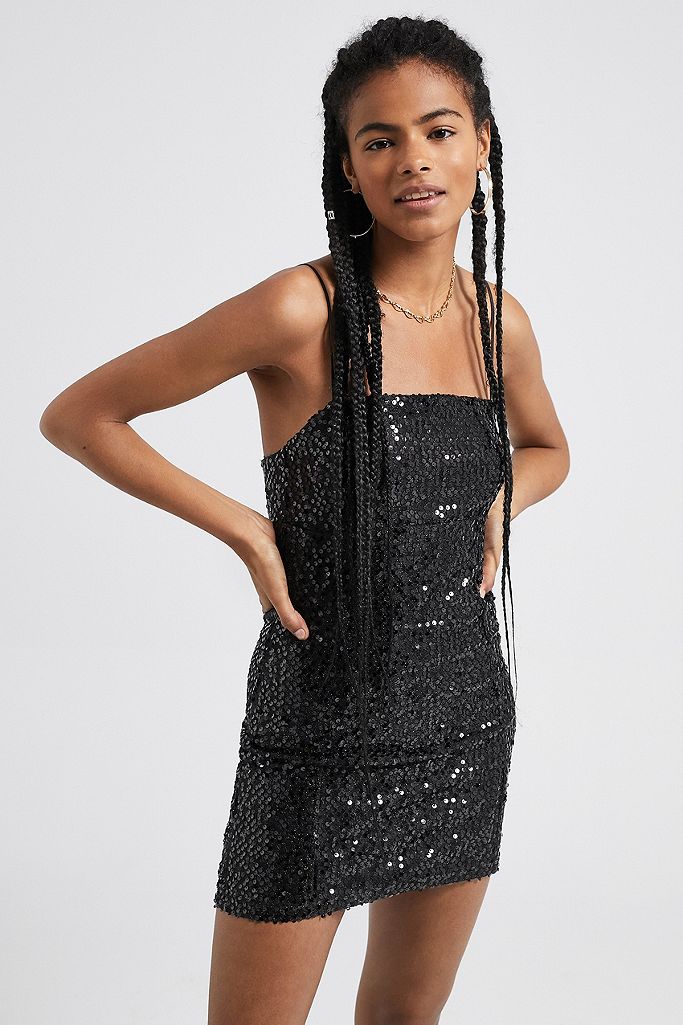 UO Kylie Sequin Mini Dress | Urban Outfitters UK