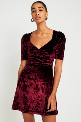 urban outfitters velvet dress