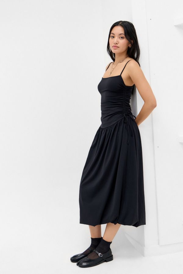 Slide View: 1: Silence + Noise Eliza Drop Waist Midi Dress