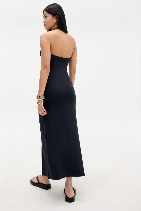 Slide View: 4: Silence + Noise Milo Ruched Bandeau Midi Dress