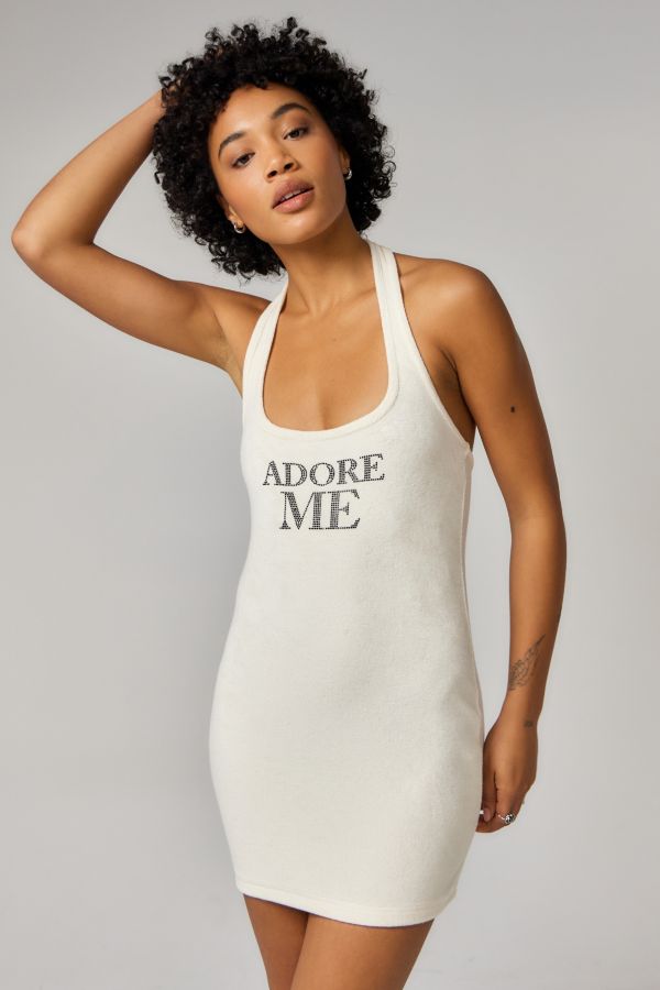 Slide View: 1: UO Adore Me Halter Mini Dress