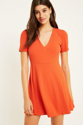 urban outfitters orange dress