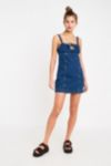 UO Kia Keyhole Denim Mini Dress | Urban Outfitters UK