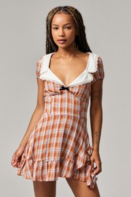 Robe mini à carreaux Kimchi Blue Maeve
