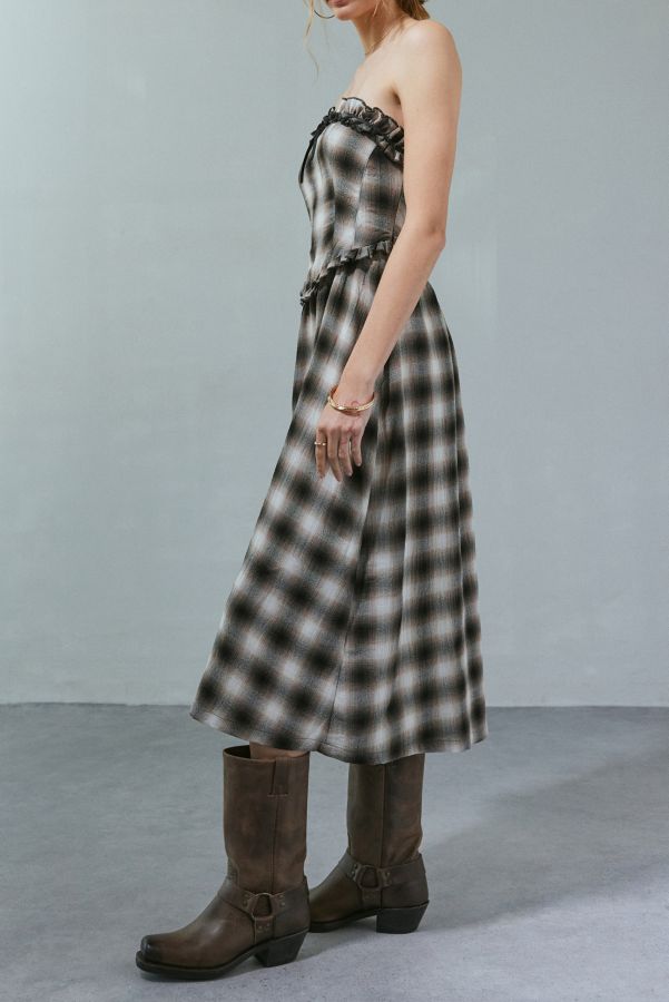 Vista diapositiva: 2: Kimchi Blue Andy Plaid Midi Dress