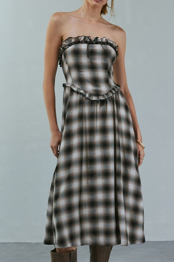 Vista diapositiva: 4: Kimchi Blue Andy Plaid Midi Dress