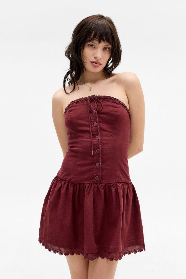 Slide View: 3: Robe Mini Bustier Matilda Kimchi Bleu