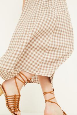 urban outfitters gingham wrap dress