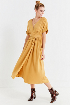 yellow linen dress uk