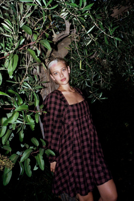 linen smock dress