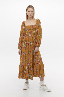 urban outfitters floral midi dress