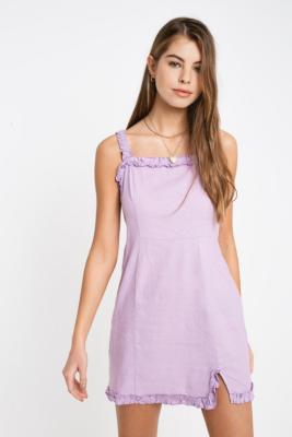 UO Urban Outfitters Wren Lin Volants Mini Robe Taille S RRP £ 49 #7