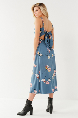 tie back midi dress