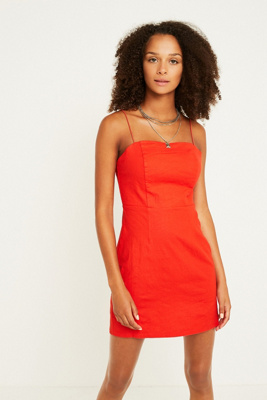 urban outfitters red mini dress