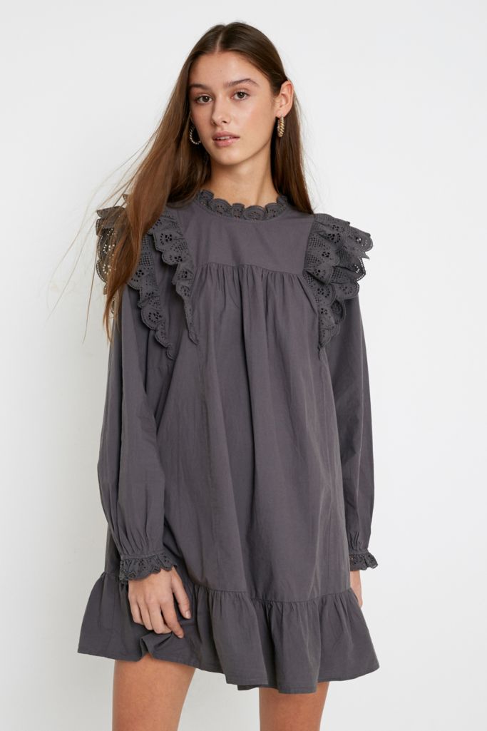 UO Broderie Babydoll Dress | Urban Outfitters UK