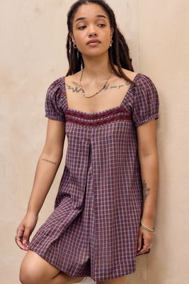 BDG Cordelia Check Mini Dress