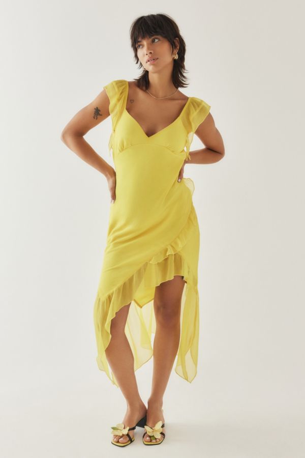 Slide View: 1: Light Before Dark Vixen Asymmetric Midi Dress