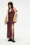 Thumbnail View 1: UO Floral Halterneck Mesh Maxi Dress