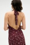 Thumbnail View 5: UO Floral Halterneck Mesh Maxi Dress