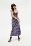 Thumbnail View 1: UO Floral Tie-Front Mesh Maxi Dress