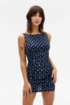 Thumbnail View 1: Silence + Noise Nancy Mesh Ruched Mini Dress