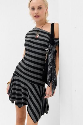 Silence + Noise Myla Schulterfrei Minikleid