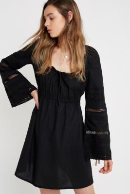 UO Josephine Bell Sleeve Mini Dress | Urban Outfitters UK