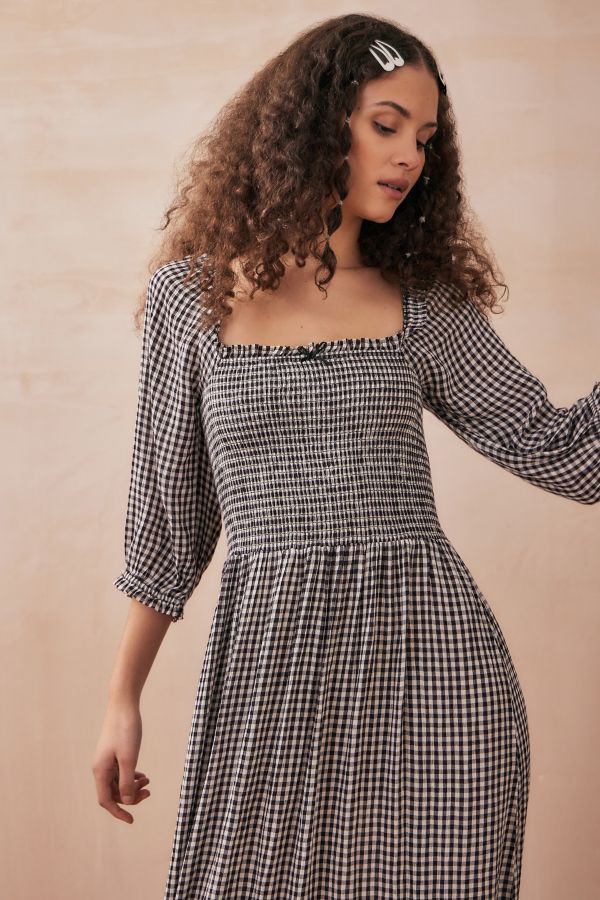 Vista de diapositivas: 4: Kimchi Blue Lucia Gingham Midi Dress