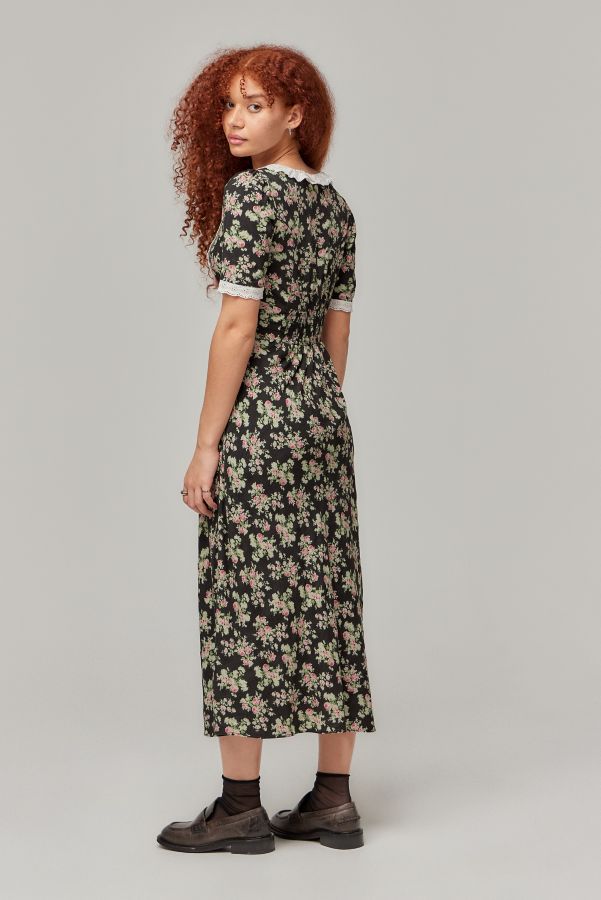 Vista diapositiva: 4: Kimchi Blue Sable Floral Midi Dress