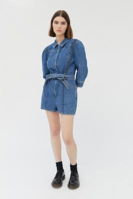 urban outfitters denim playsuit