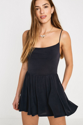 uo vanessa cupro playsuit