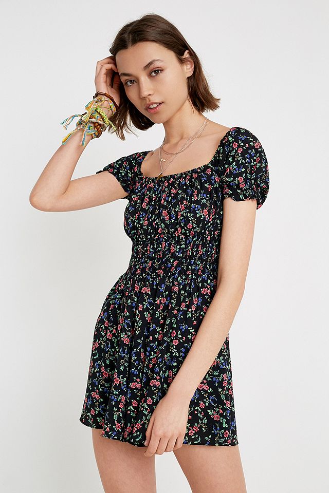 UO Sophia Floral Playsuit | Urban Outfitters UK