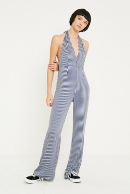 urban outfitters navy jumpsuit