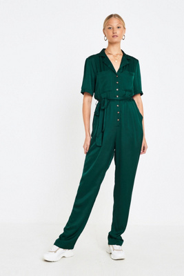 satin boiler suit