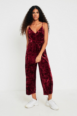 urban outfitters velvet overalls