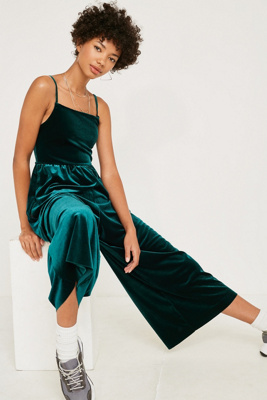urban outfitters velvet jumpsuit