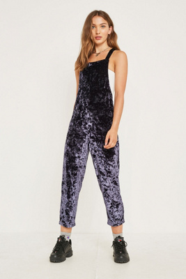 velvet dungarees
