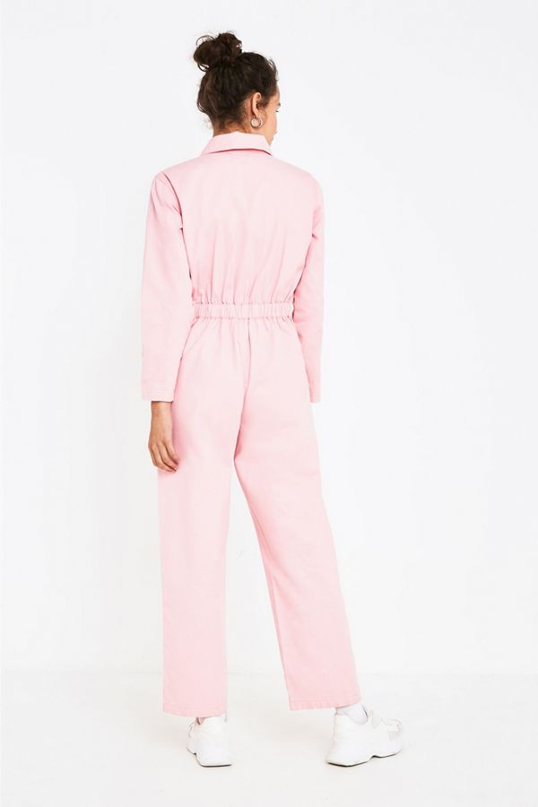 UO Rosie Pink Utility Jumpsuit Urban Outfitters UK