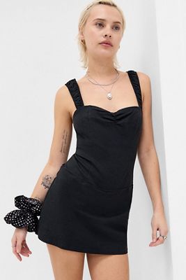 Kimchi Blue Linen Skorted Romper