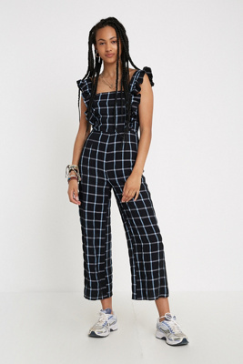 emerson gingham ruffle jumpsuit