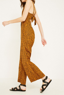 urban outfitters leopard jumpsuit