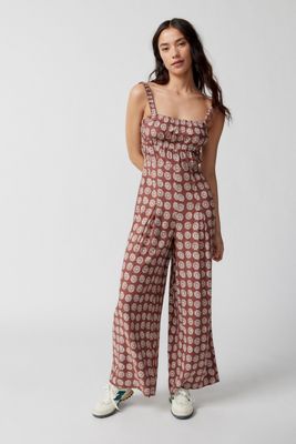 Ecote - Combi-pantalon Lovas en lin avec liens au dos