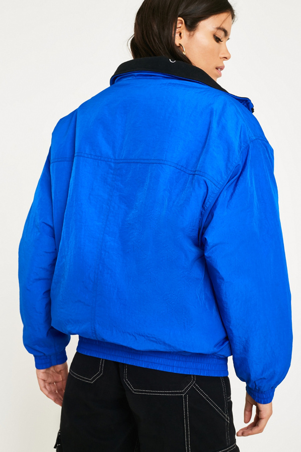 iets frans... Blue Nylon Shell Jacket Urban Outfitters UK