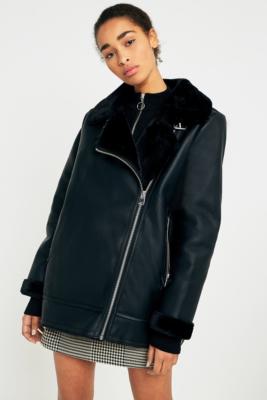UO Faux Leather Biker Jacket | Urban Outfitters UK