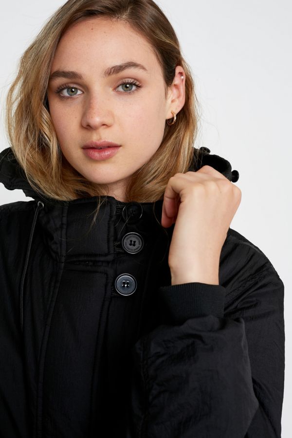 UO Angelica Faux Fur Hood Bomber Jacket | Urban Outfitters UK