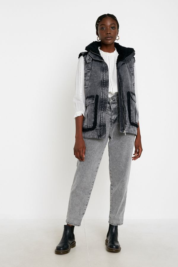 BDG Denim & Borg Gilet | Urban Outfitters UK