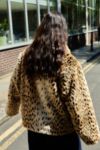 Thumbnail View 5: Silence + Noise Leopard Print Faux Fur Coat 